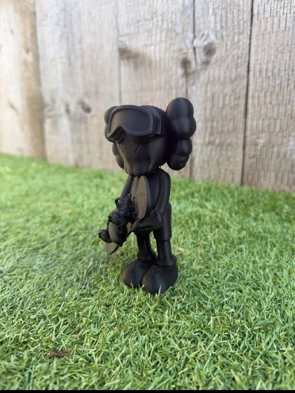 Black VR Snowboarder Figure Accessory